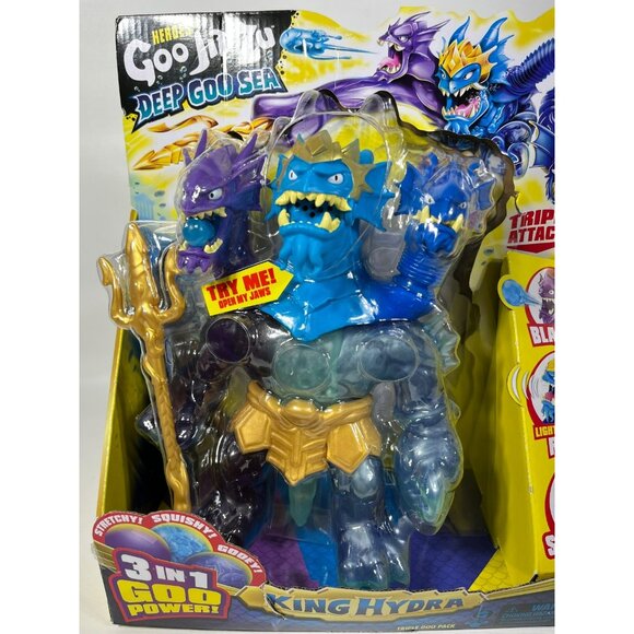 Heroes Of Goo Jit Zu Deep Goo Sea KING HYDRA 3 In 1Triple Goo Pack - Picture 4 of 10